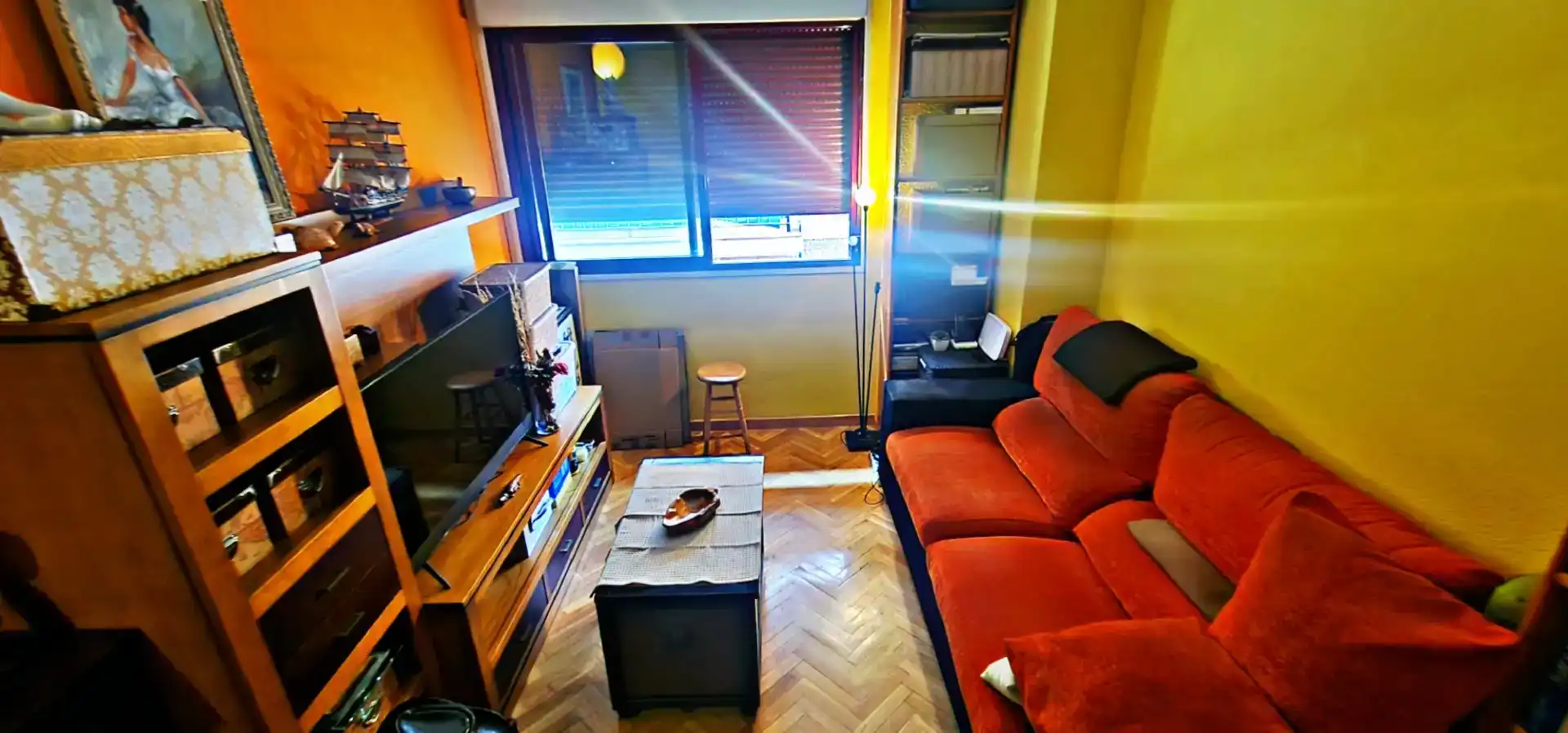 Living room of Flat for sale in  Madrid Capital  with Air Conditioner