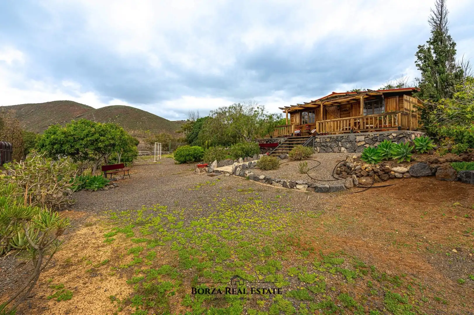 Jardín de Finca rústica de alquiler en Granadilla de Abona con Aire acondicionado, Jardín privado y Terraza