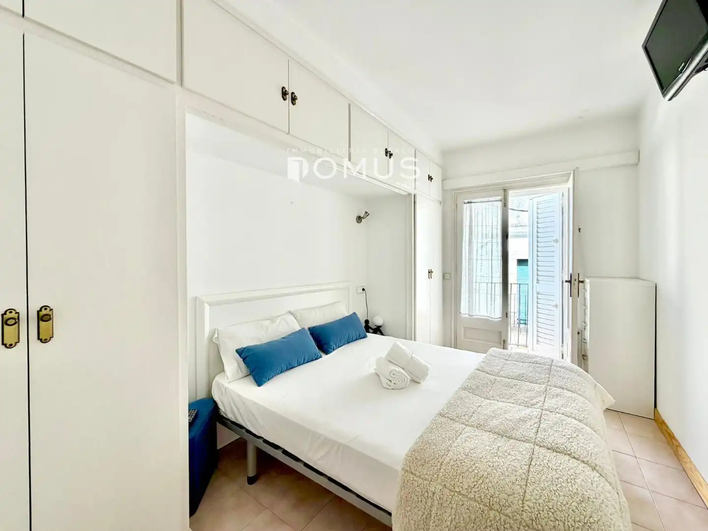 Schlafzimmer von Wohnung zur Miete in L'Escala mit Klimaanlage, Heizung und Terrasse