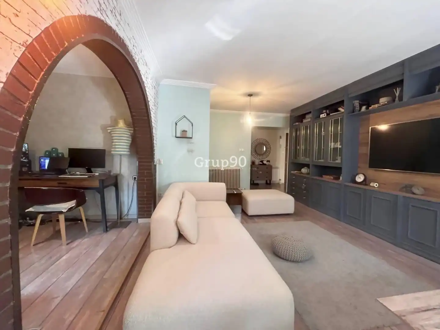Sala de estar de Piso en venta en Lleida con Calefacción, Parquet y Balcón