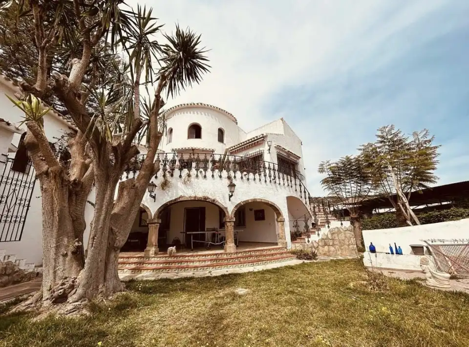 Vista exterior de Casa o chalet en venta en Jávea / Xàbia con Jardín privado, Terraza y Piscina