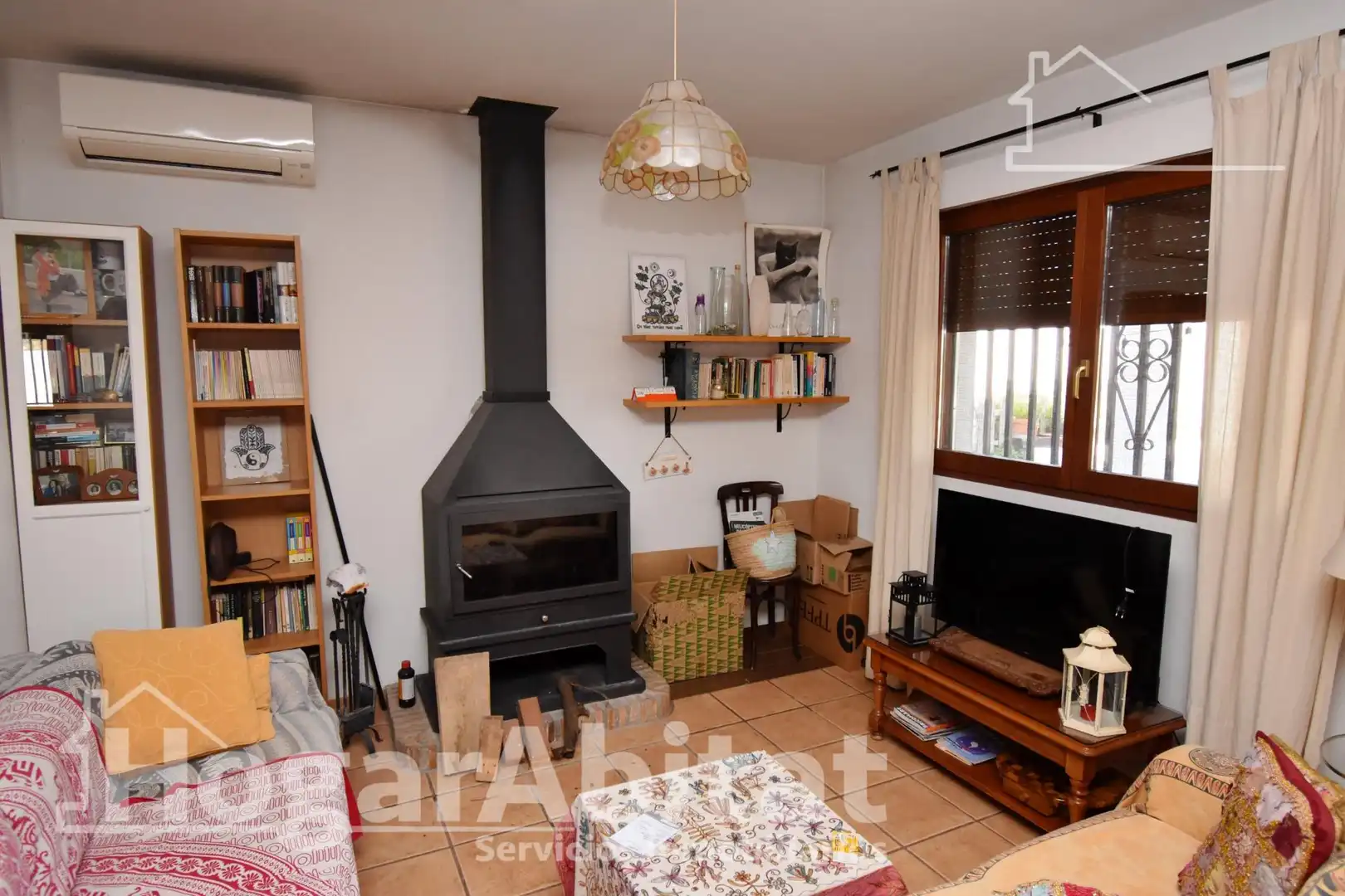Living room of Houses for sale in Picassent  with Air Conditioner, Private garden and Terrace