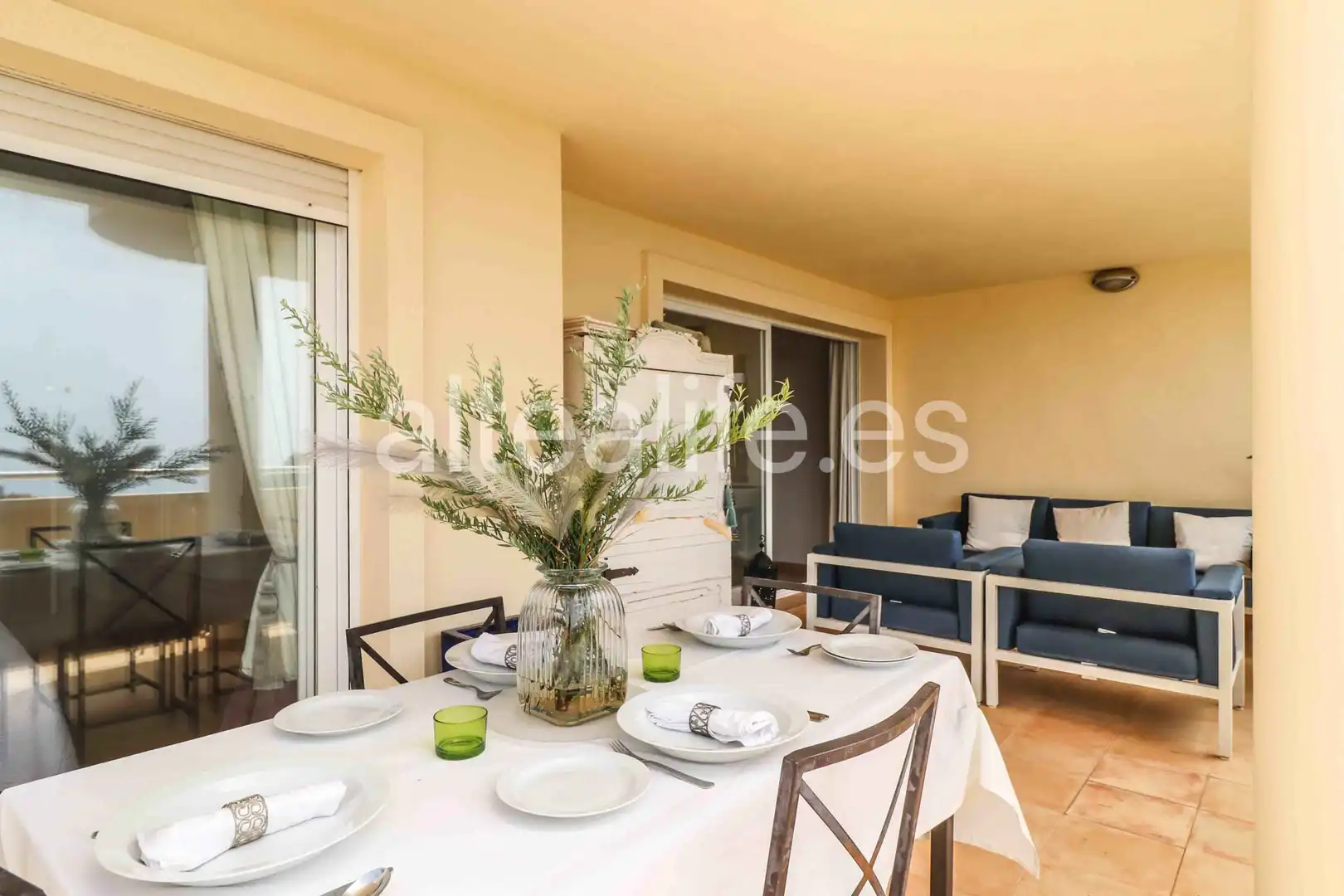 Terraza de Apartamento de alquiler en Altea con Terraza, Amueblado y Horno