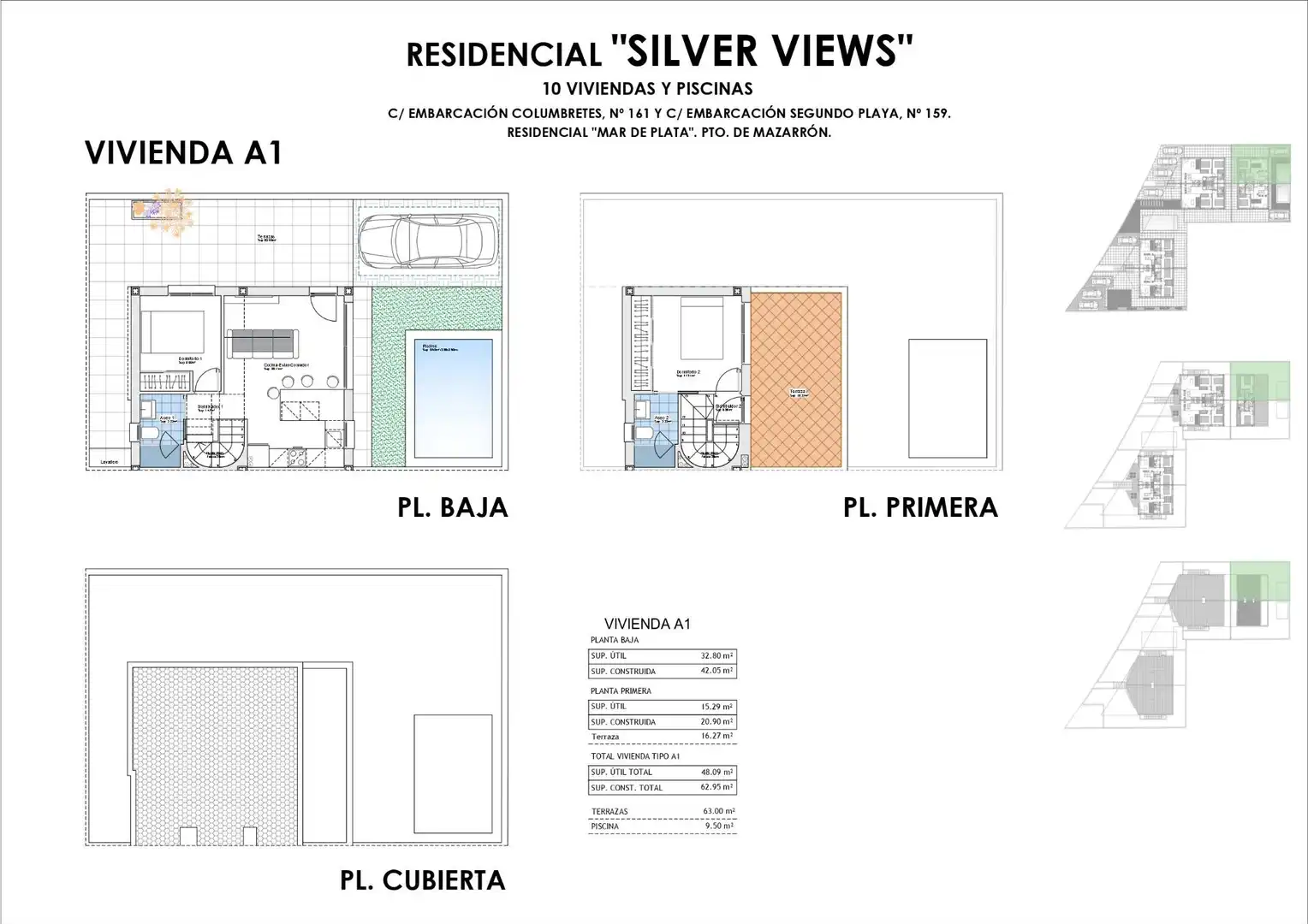 Dúplex en venta en Mazarrón con Aire acondicionado, Calefacción y Jardín privado