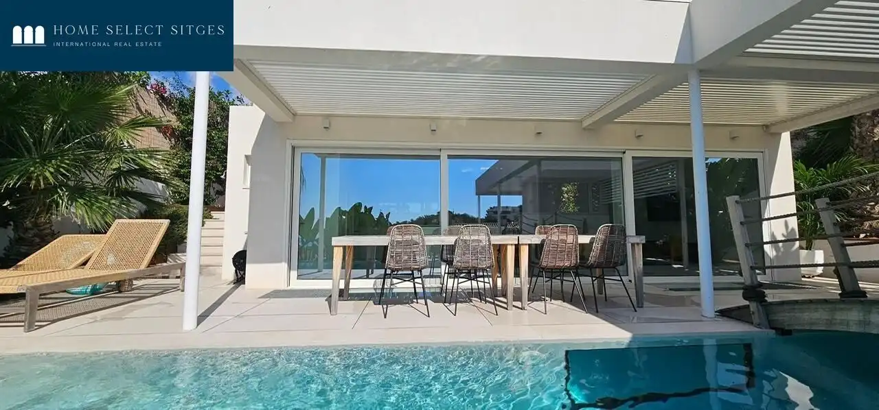 Terrassa de Casa o xalet de lloguer en Sitges amb Piscina comunitària