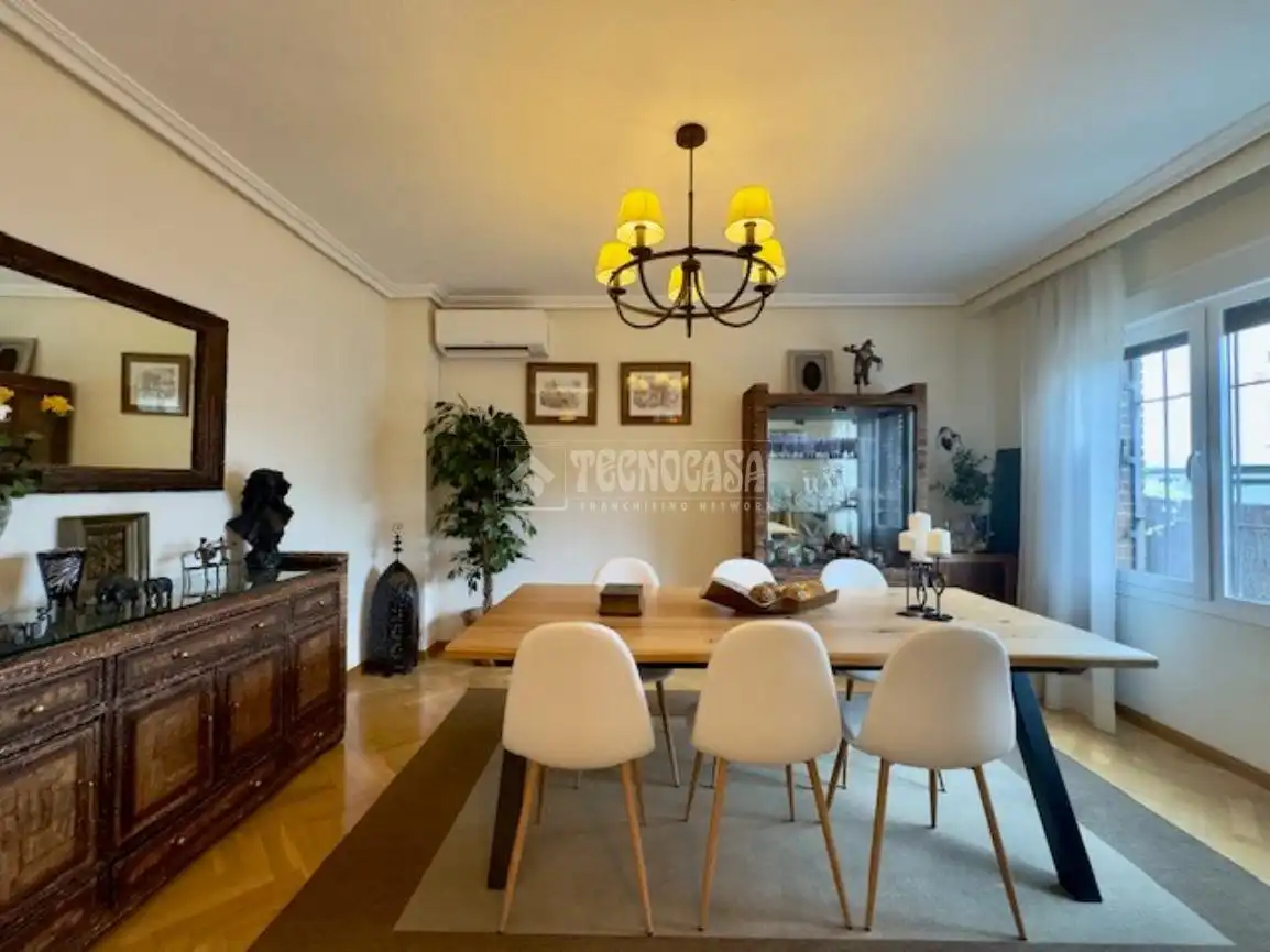 Dining room of Detached homes for sale in Las Rozas de Madrid  with Air Conditioner, Heating and Private garden