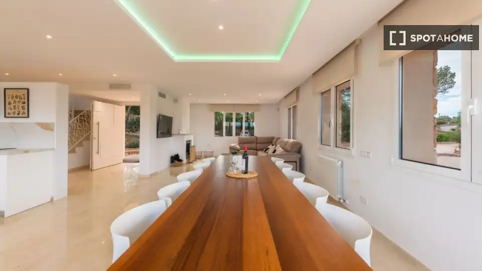 Dining room of Apartments for share in  Palma de Mallorca  with Air Conditioner, Terrace and Furnished