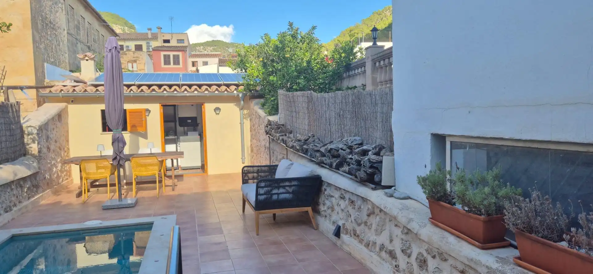 Terraza de Finca rústica en venta en Alaró con Aire acondicionado, Calefacción y Terraza