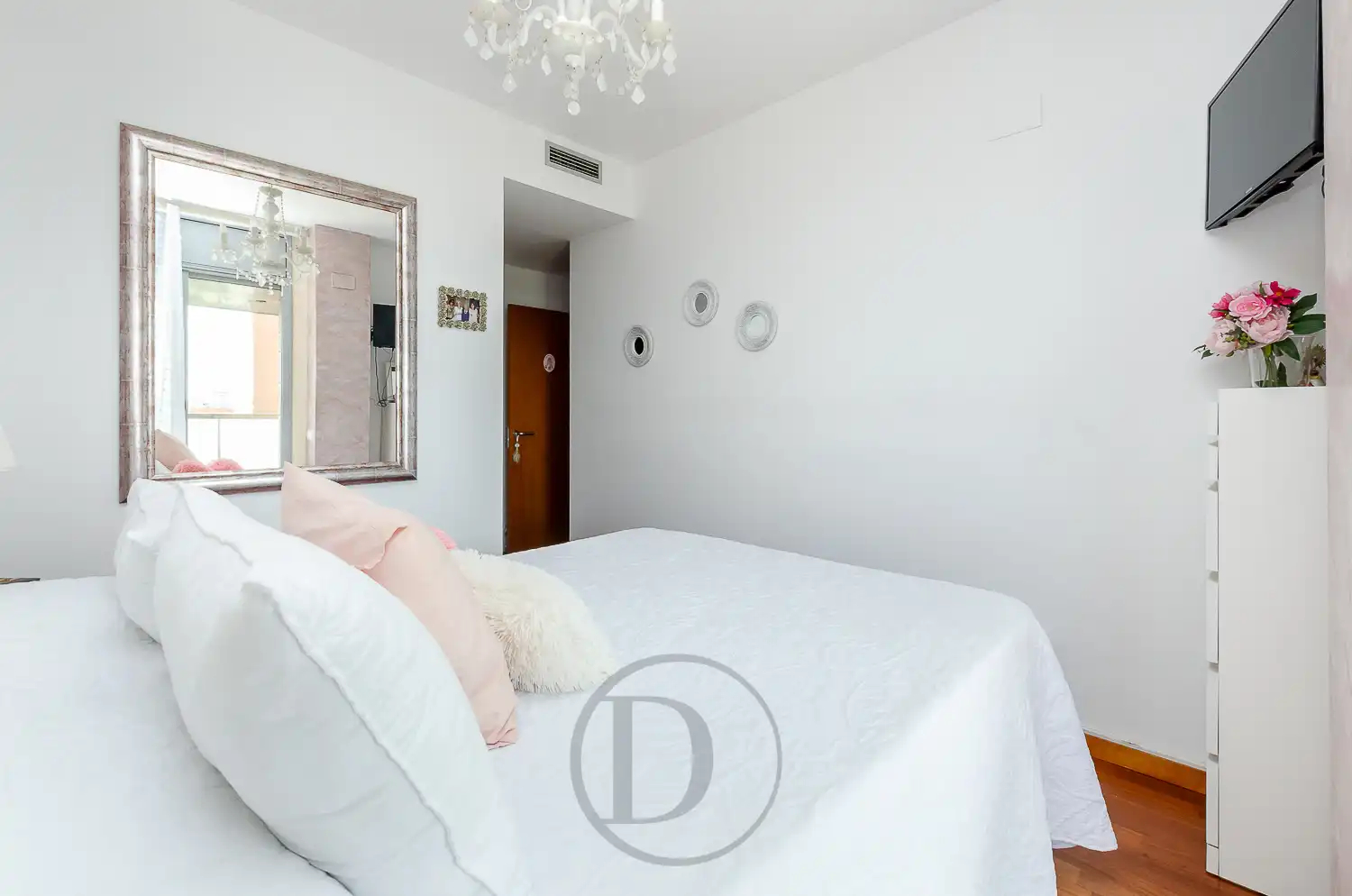 Schlafzimmer von Wohnung zum Verkauf in Esplugues de Llobregat mit Klimaanlage, Terrasse und Balkon