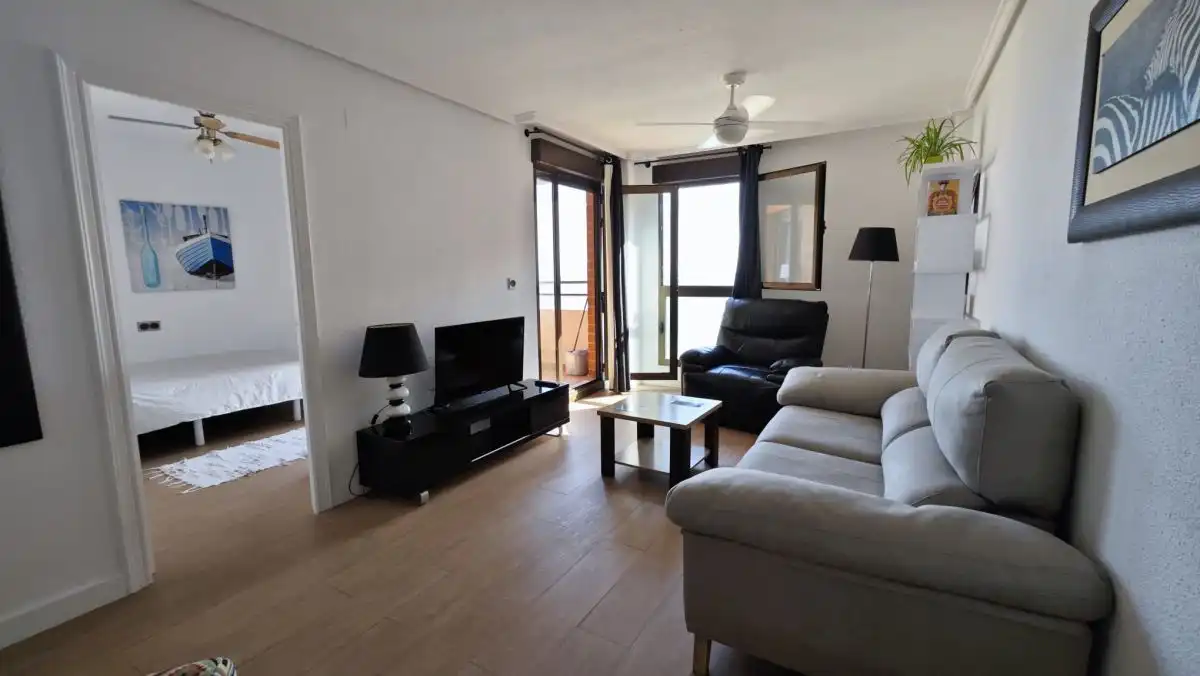 Living room of Flat for rent in Elche / Elx  with Air Conditioner, Heating and Parquet flooring