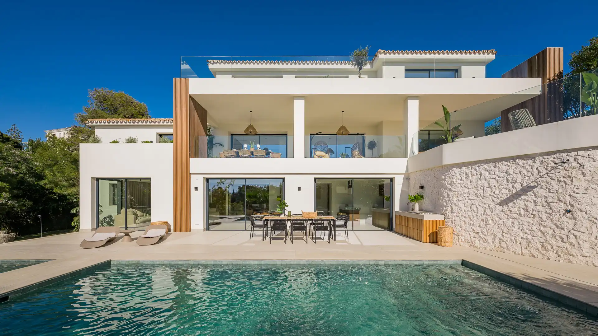 Terraza de Casa o chalet en venta en Marbella con Aire acondicionado, Jardín privado y Terraza