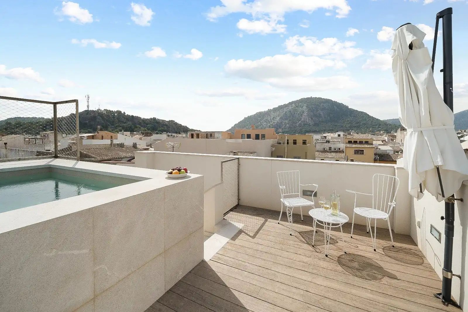 Terrace of Detached homes for sale in Pollença  with Air Conditioner, Heating and Parquet flooring