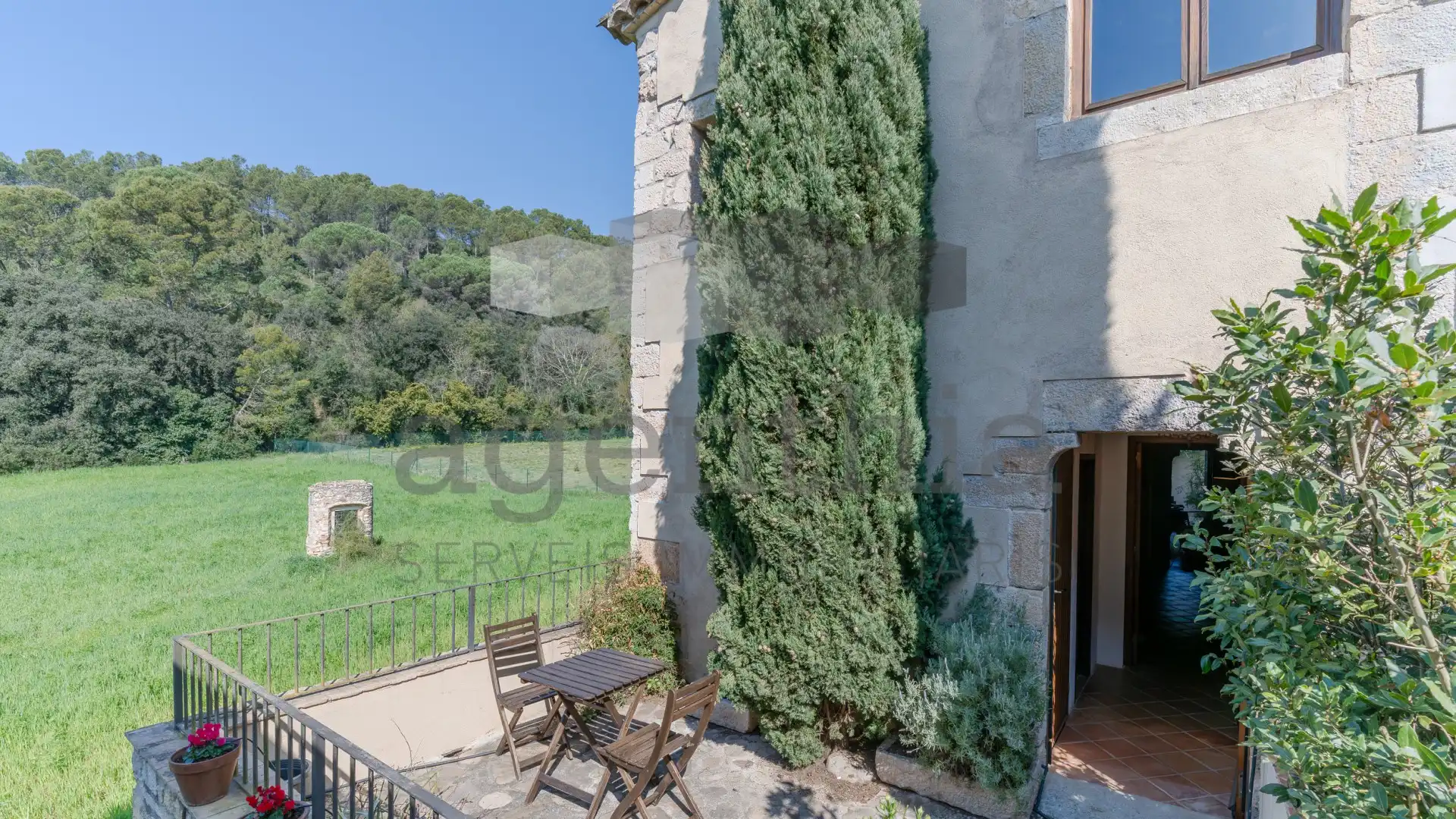 Garden of Single-family semi-detached for sale in Girona Capital  with Air Conditioner, Heating and Terrace