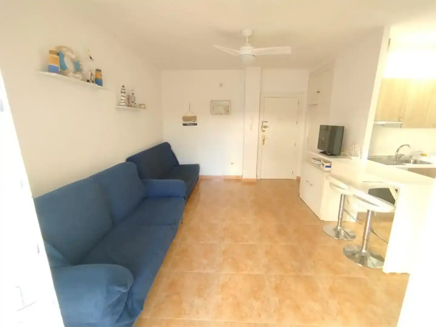 Wohnzimmer von Erdgeschoss zur Miete in La Manga del Mar Menor mit Klimaanlage, Möbliert und Ofen