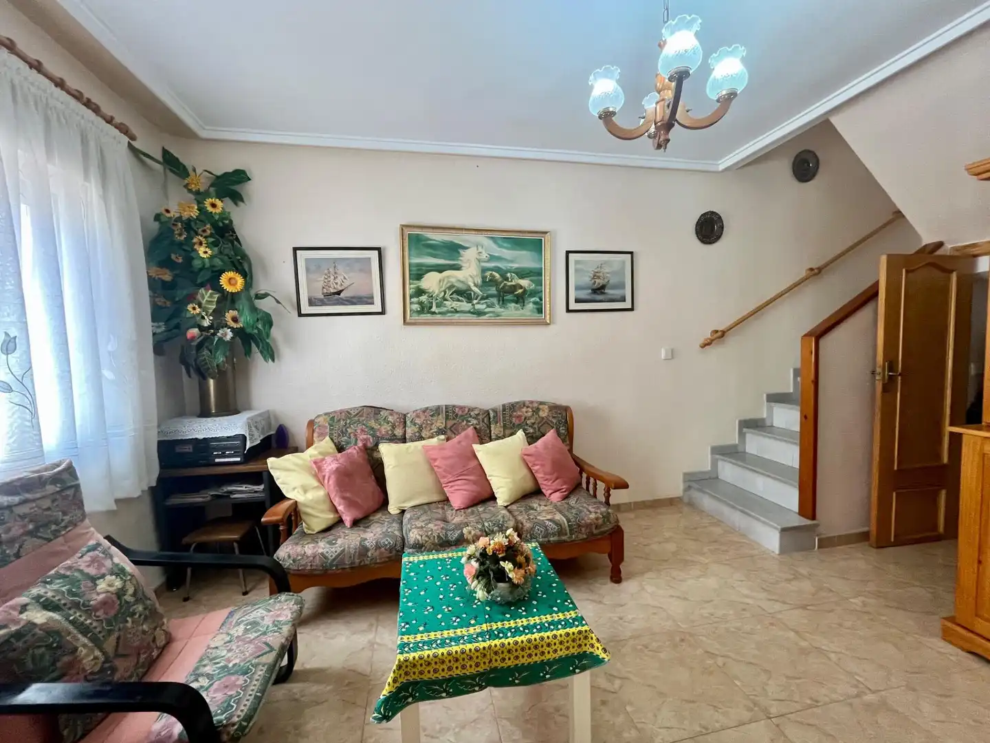 Living room of Detached homes for sale in Santa Pola  with Air Conditioner, Heating and Terrace