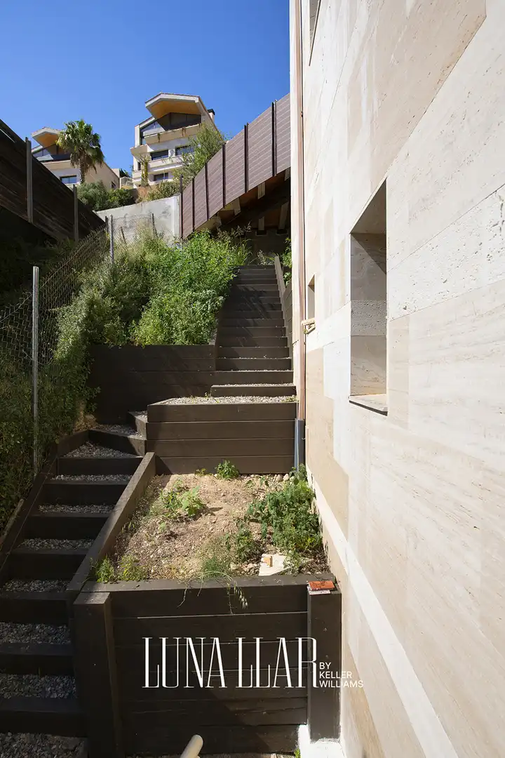 Exterior view of Houses for sale in Sitges  with Private garden and Balcony