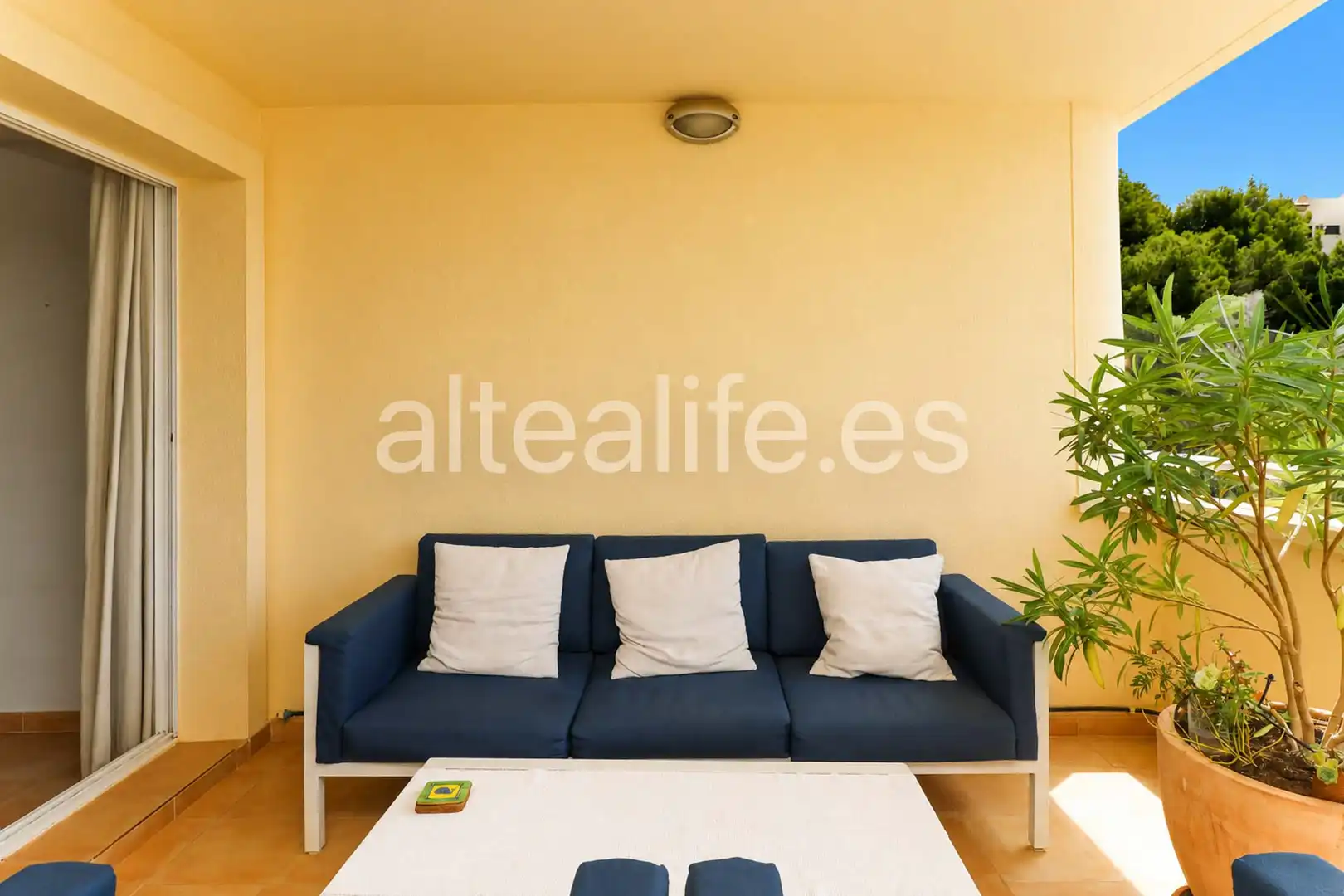 Sala de estar de Apartamento de alquiler en Altea con Terraza, Amueblado y Horno