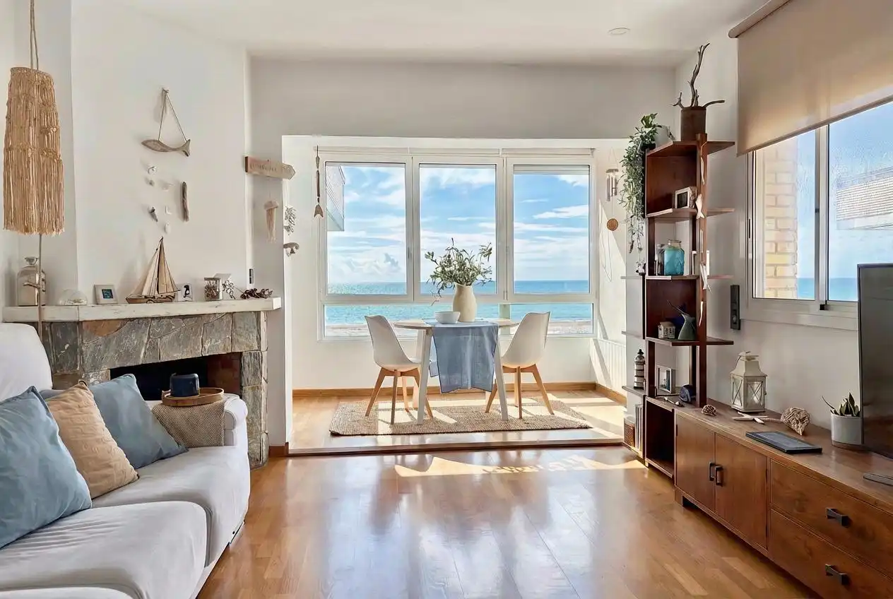 Living room of Flat for sale in Castelldefels  with Private garden, Terrace and Storage room