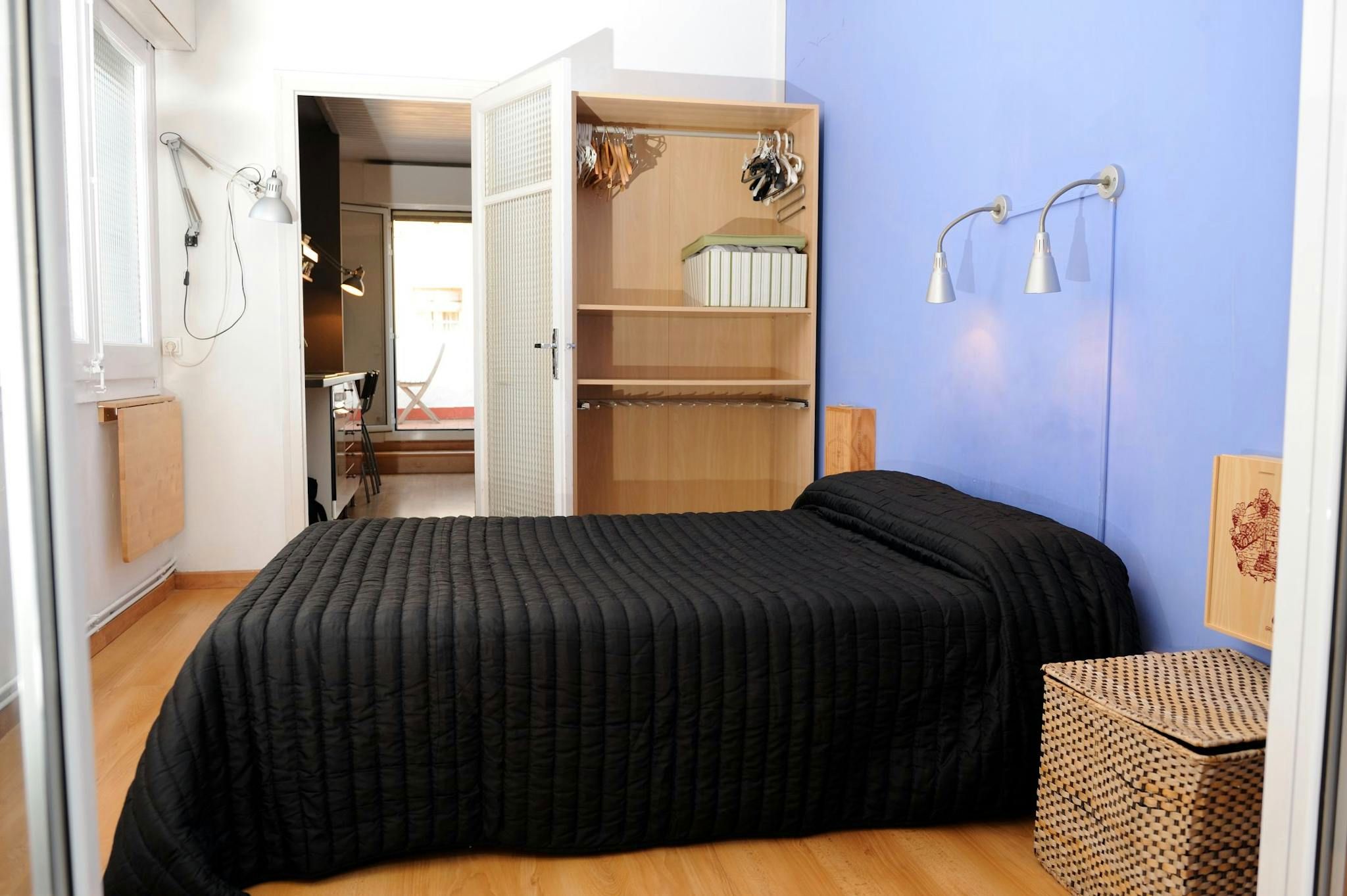 Bedroom of Flat to rent in  Barcelona Capital  with Air Conditioner, Heating and Furnished