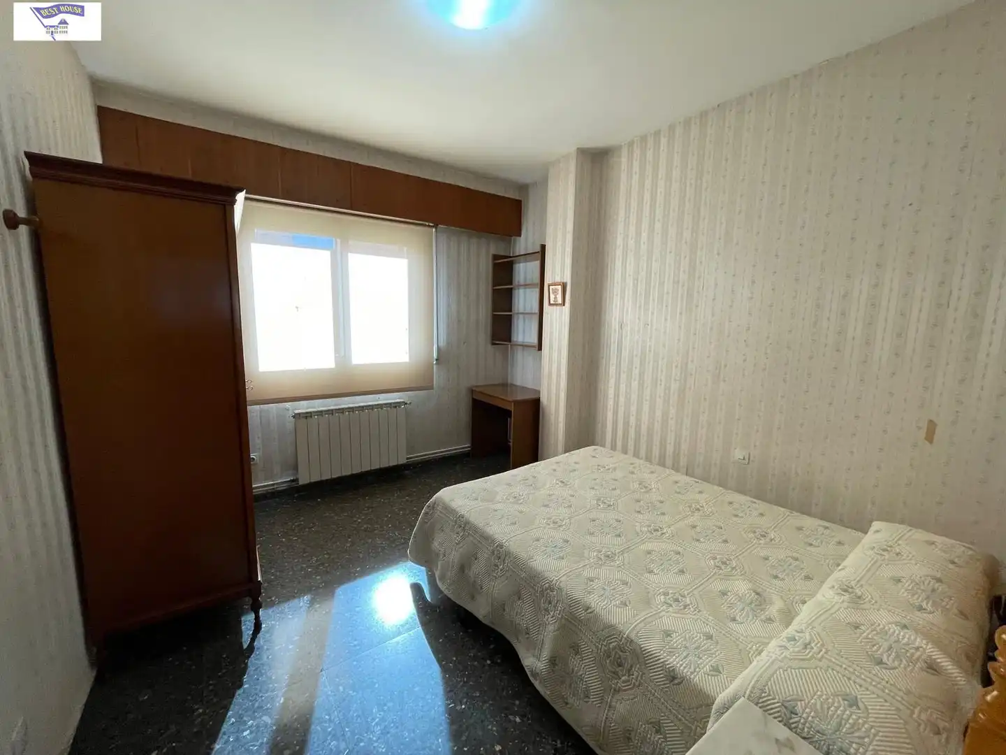Bedroom of Flat for rent in Albacete  with Heating, Furnished and Balcony