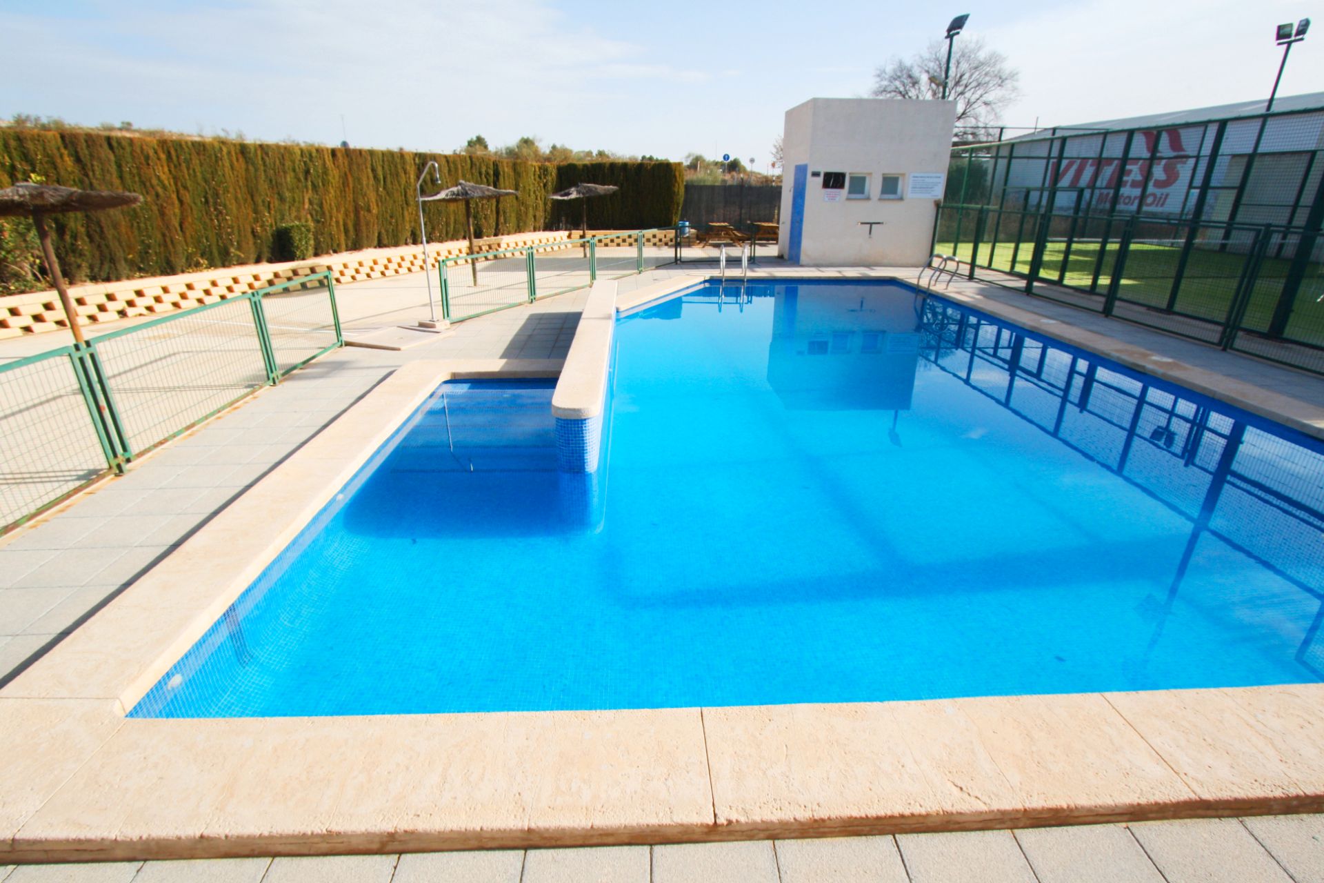 Swimming pool of Single-family semi-detached for sale in Chinchilla de Monte-Aragón  with Private garden, Terrace and Storage room