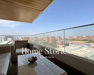 Terrace of Flat for sale in  Valencia Capital  with Air Conditioner, Heating and Private garden