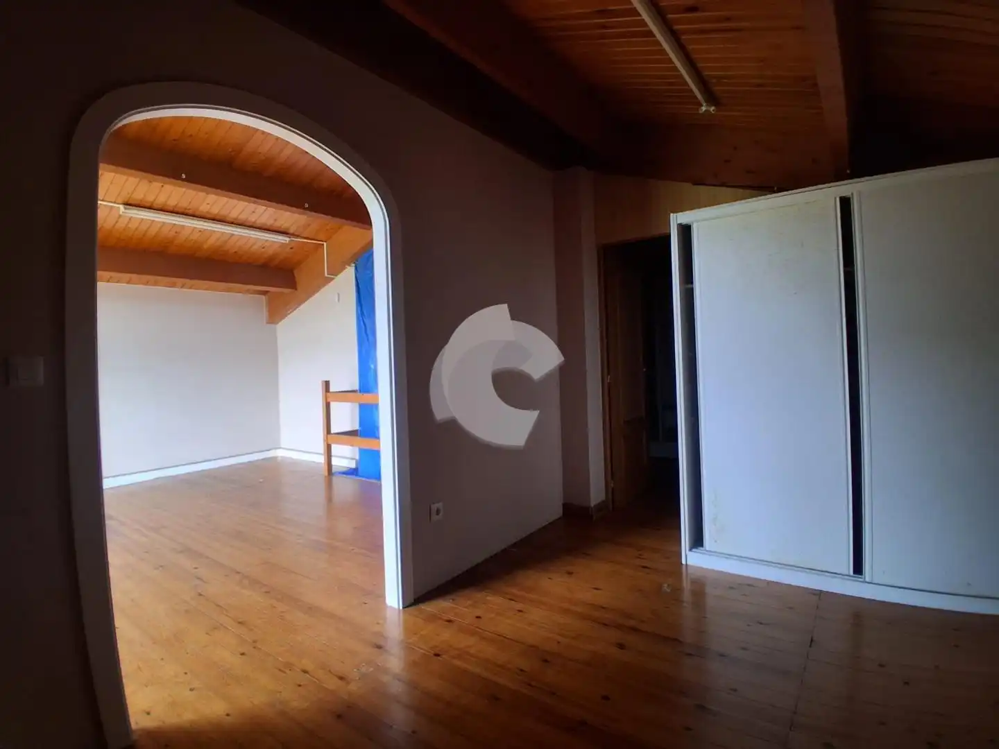 Sala de estar de Casa adosada en venta en Arteixo