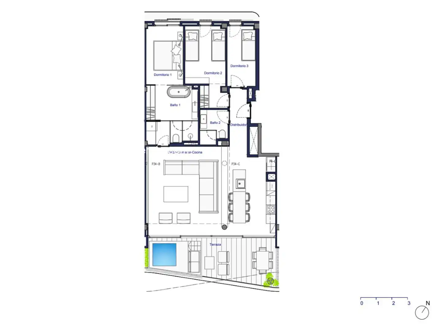 Piso con piscina en venta en Joaquin Gadea, imagen 28