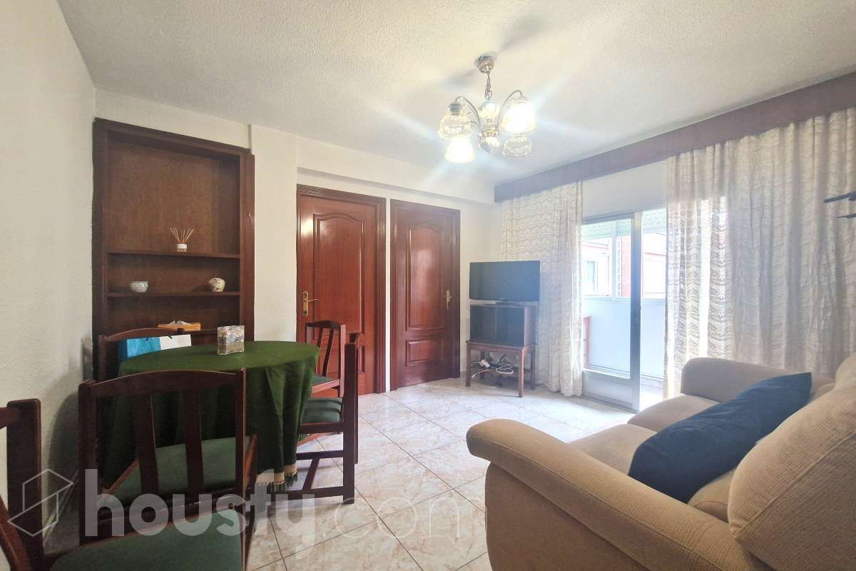 Sala de estar de Piso de alquiler en  Madrid Capital con Terraza y Amueblado