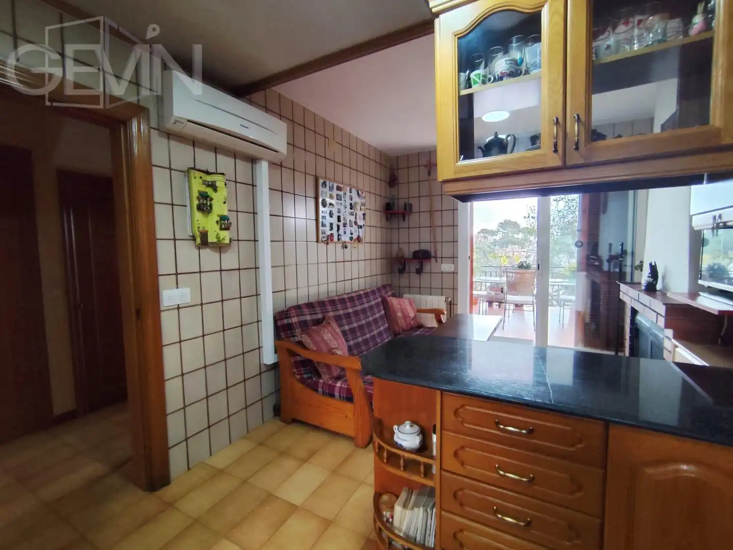 Cuina de Casa o xalet en venda en Caldes de Montbui amb Aire condicionat, Calefacció i Jardí privat