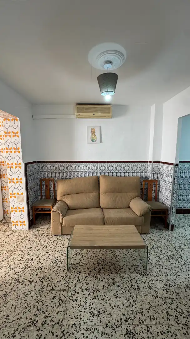 Sala d'estar de Casa o xalet de lloguer en Brenes amb Aire condicionat, Traster i Moblat