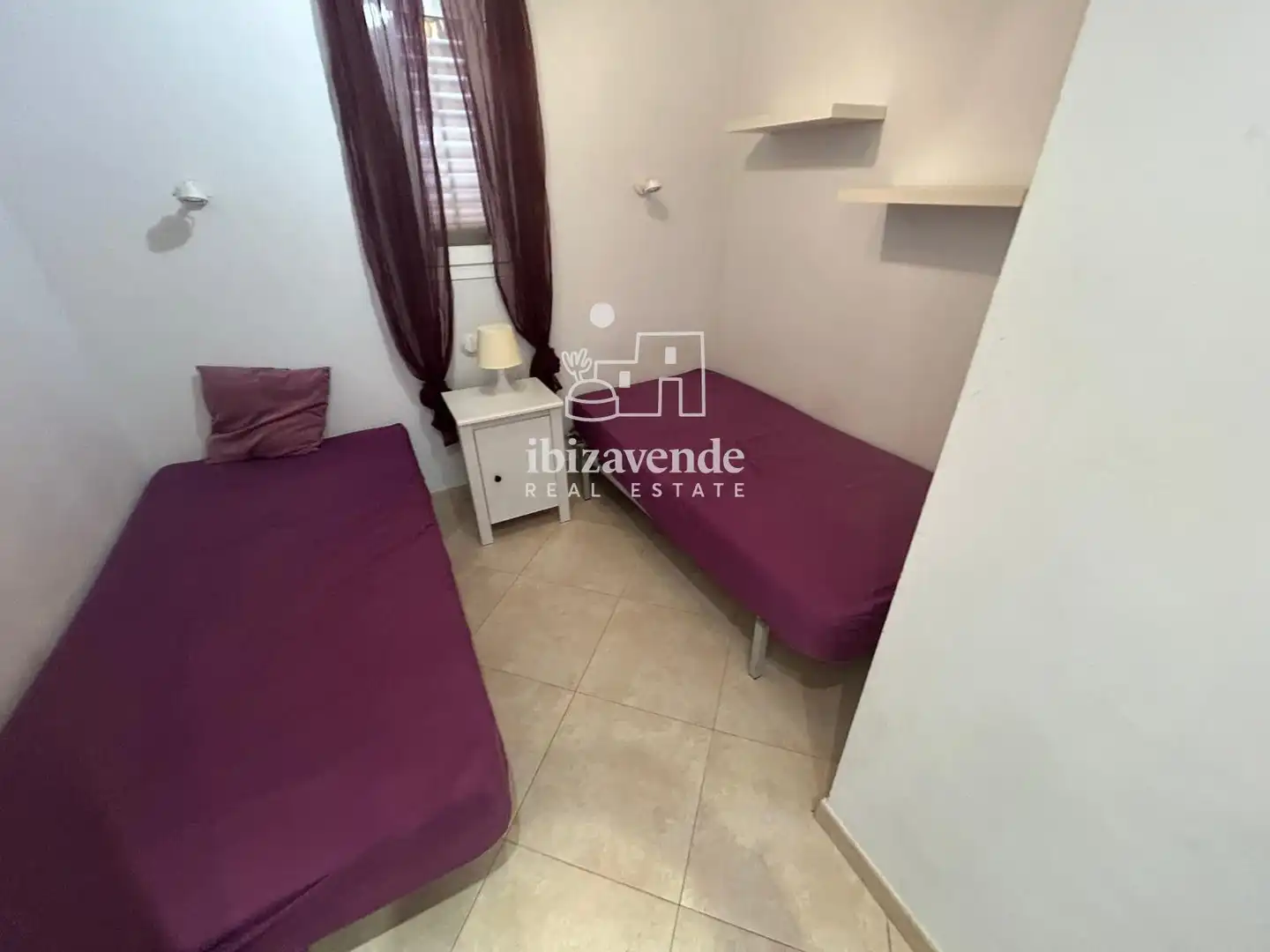 Bedroom of Flat for rent in Sant Josep de sa Talaia  with Air Conditioner, Heating and Terrace
