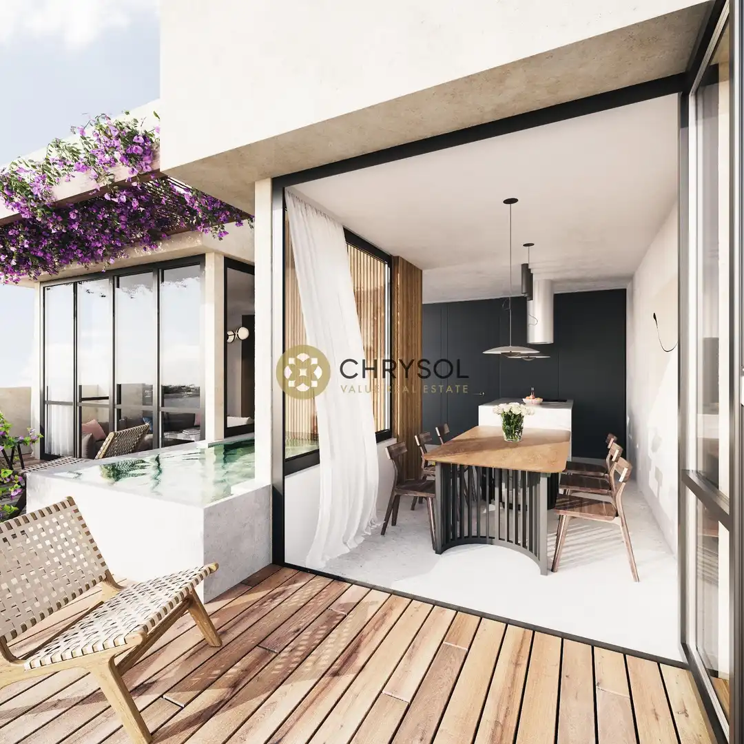Terrassa de Casa o xalet en venda en Barcelona amb Aire condicionat, Calefacció i Parquet