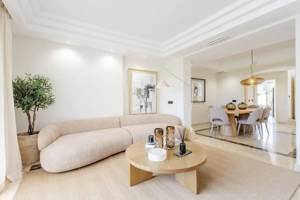 Living room of Duplexes for sale in Marbella  with Air Conditioner, Heating and Private garden
