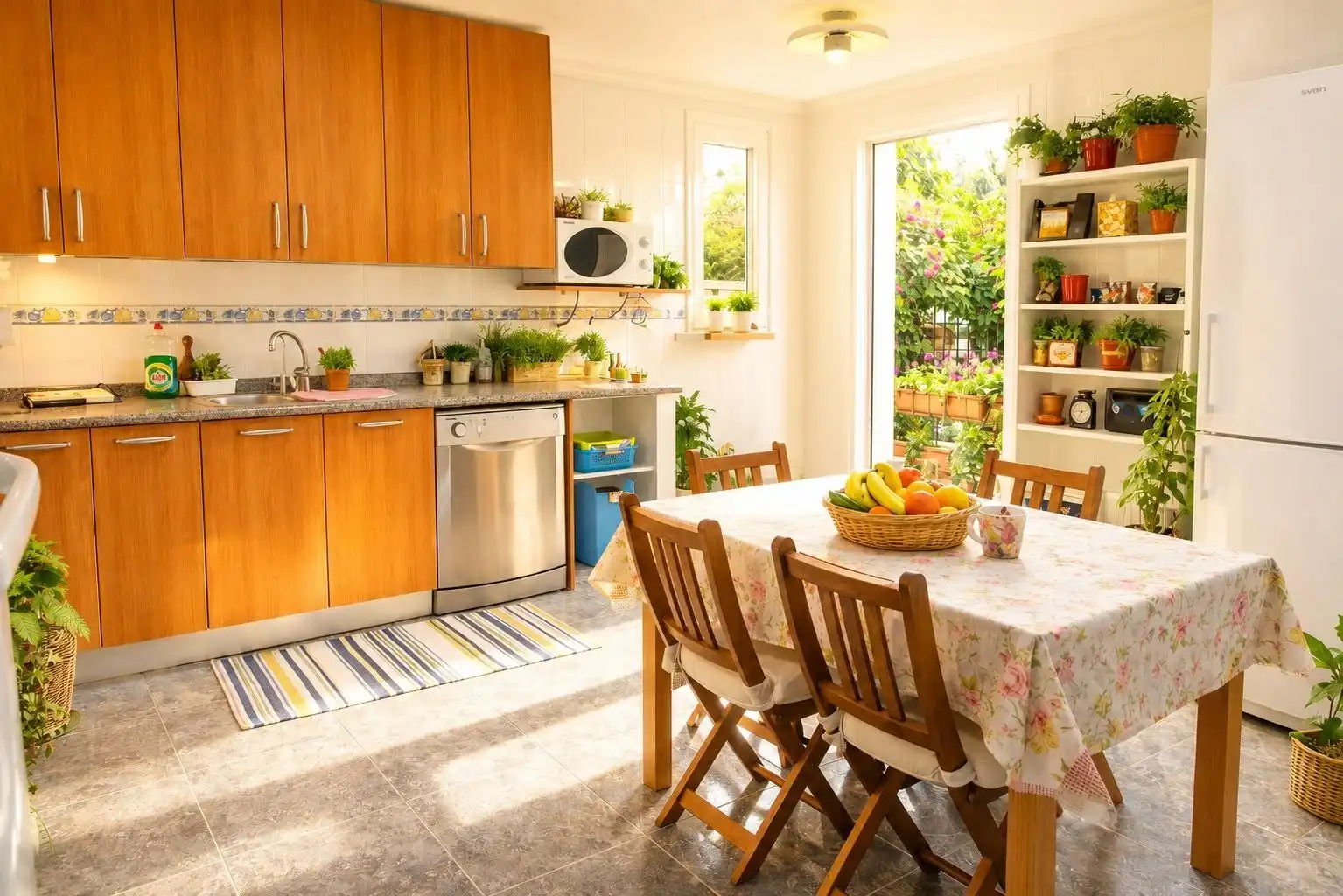 Cocina de Piso en venta en Murcia con Calefacción, Jardín privado y Trastero