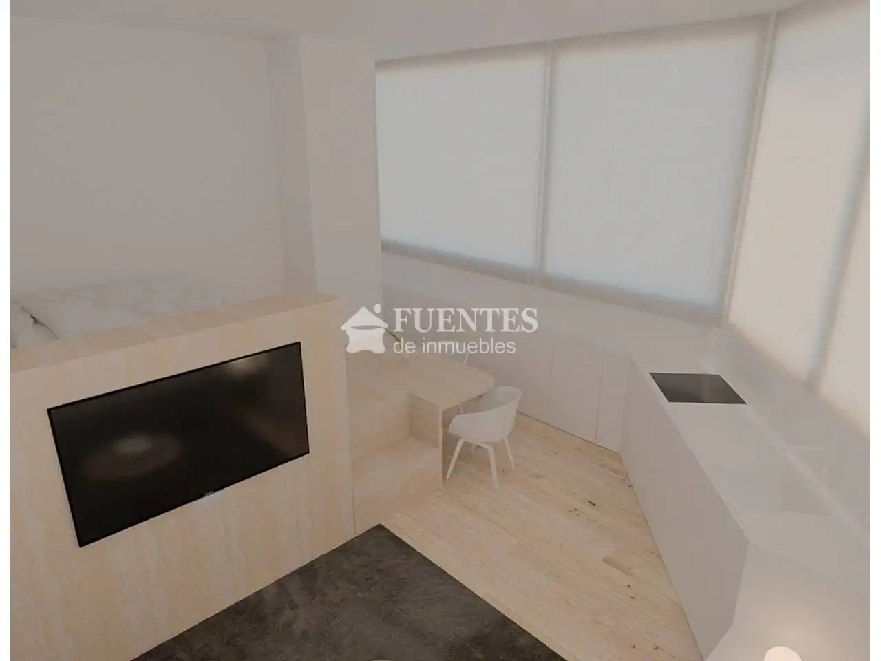Habitación de Ático de alquiler en Alicante / Alacant con Aire acondicionado, Terraza y Amueblado