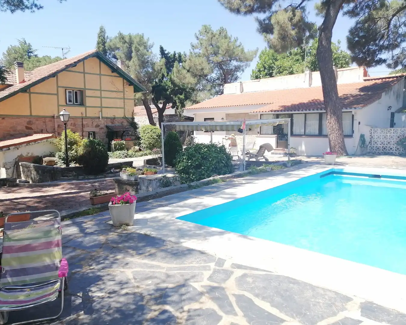 Swimming pool of Houses for sale in Alpedrete  with Private garden, Terrace and Storage room