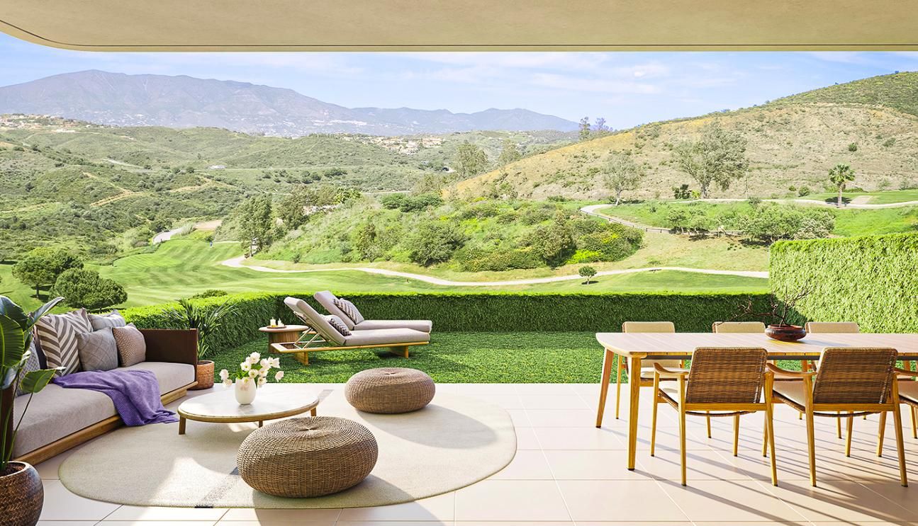 Terrassa de Apartament en venda en Mijas amb Aire condicionat, Calefacció i Jardí privat