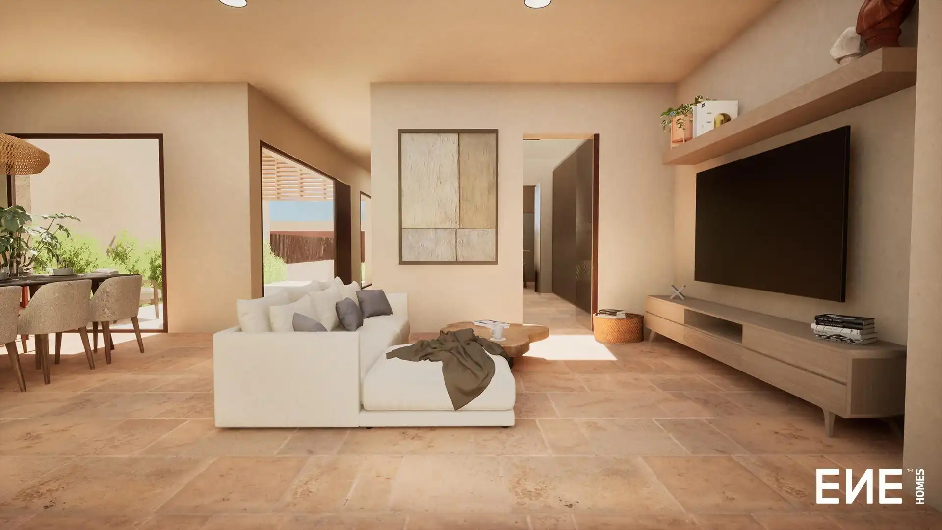Sala de estar de Casa adosada en venta en Mutxamel con Aire acondicionado, Calefacción y Jardín privado