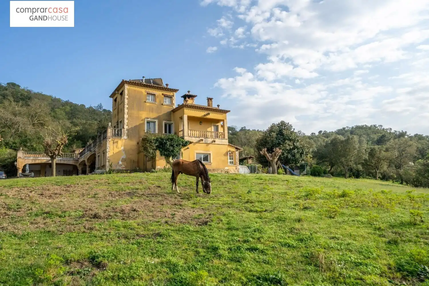 Vista exterior de Finca rústica en venta en Caldes de Malavella con Aire acondicionado, Jardín privado y Terraza