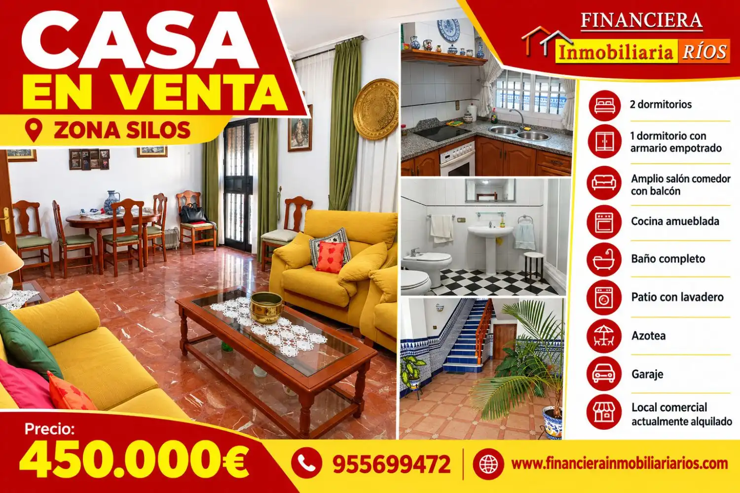 Casa con terraza en venta en Silos