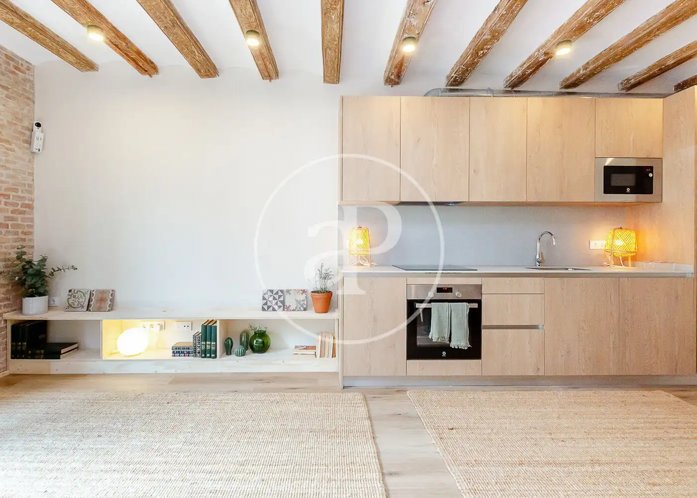 Küche von Wohnung zum Verkauf in Barcelona mit Heizung und Balkon