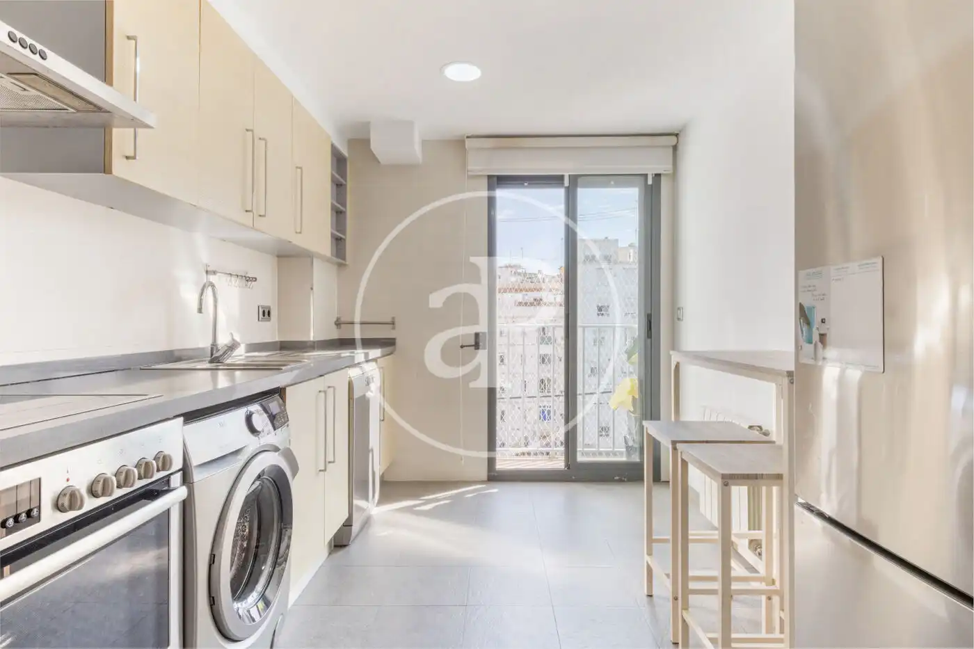 Küche von Maisonette zum Verkauf in Valencia mit Klimaanlage, Heizung und Terrasse