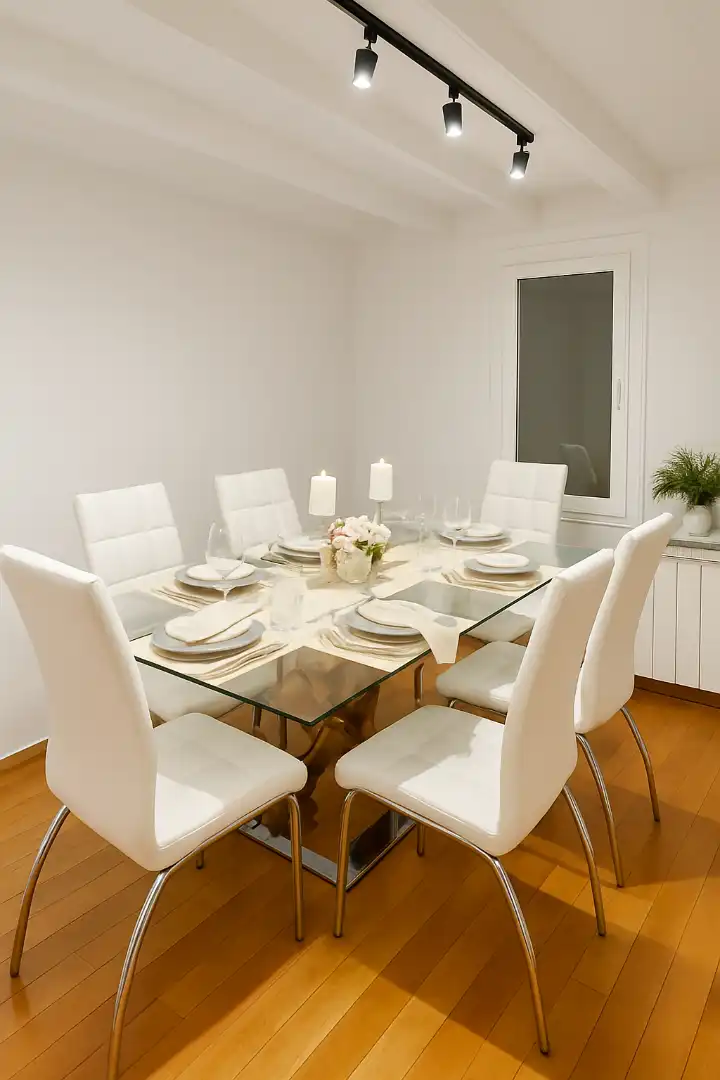 Esszimmer von Wohnung zum Verkauf in Barcelona mit Heizung, Parkett und Möbliert