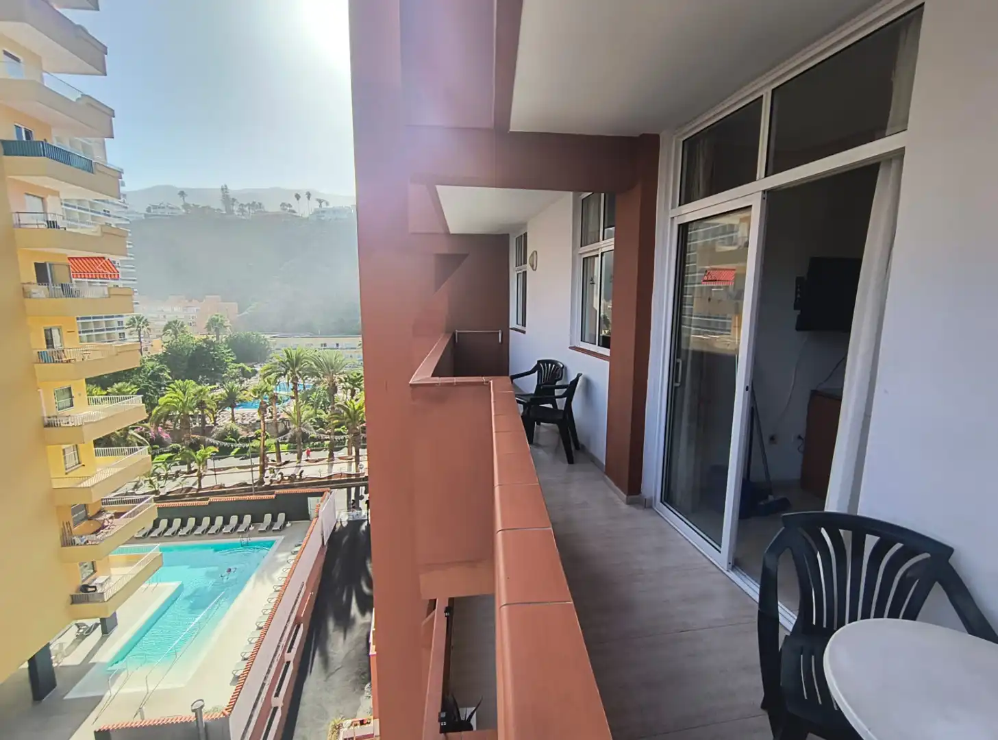 Terrasse von Wohnung zum Verkauf in Puerto de la Cruz mit Möbliert, Ofen und Fernseher