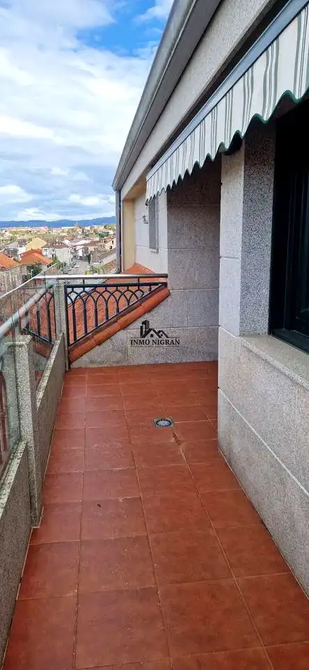 Balcony of Flat for rent in Baiona  with Terrace, Furnished and Community pool