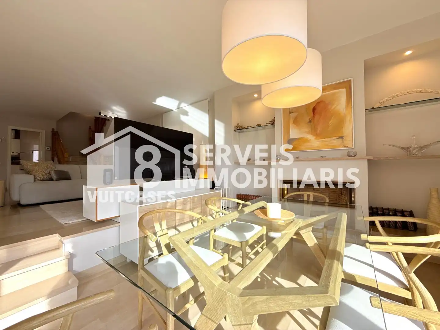 Dining room of Houses for sale in El Masnou  with Heating, Private garden and Terrace