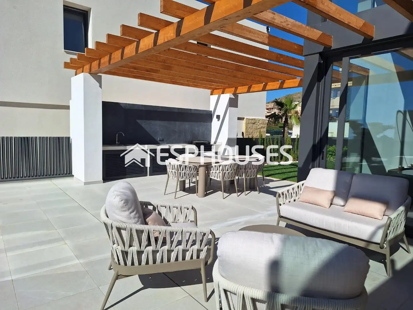 Terrace of Houses for sale in Finestrat  with Air Conditioner, Terrace and Swimming Pool
