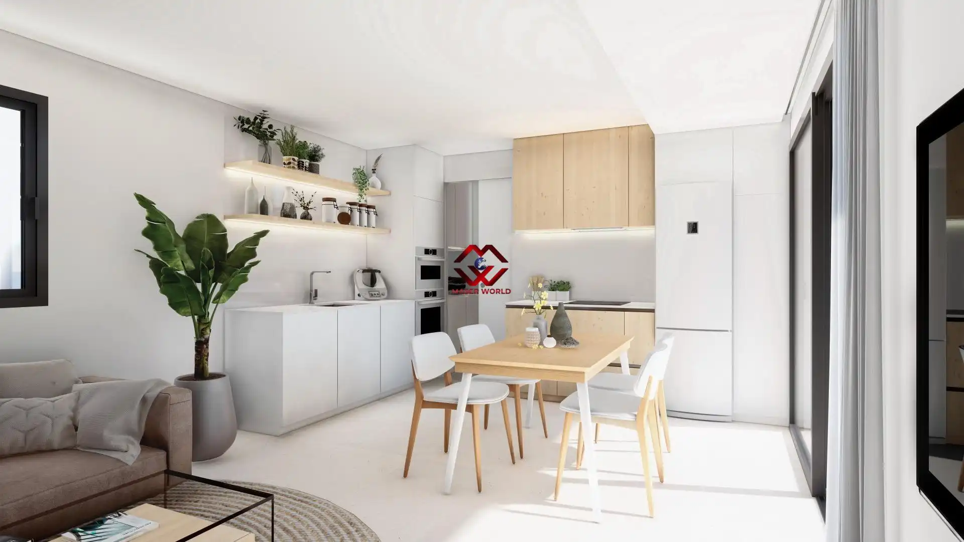Cocina de Casa o chalet en venta en San Pedro del Pinatar con Jardín privado, Terraza y Piscina