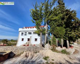 Exterior view of Country house for sale in Montmaneu  with Terrace and Swimming Pool